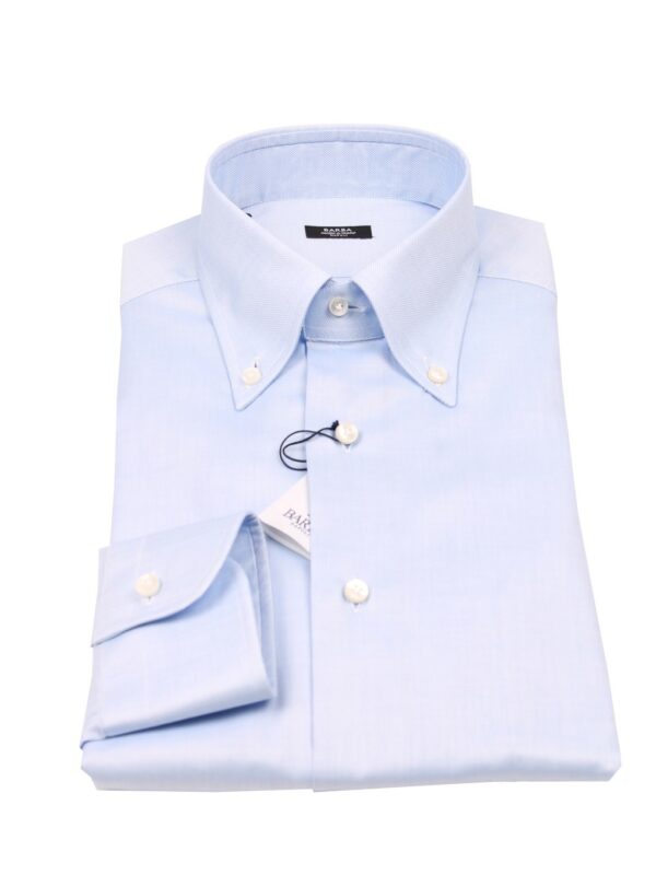 Barba Napoli button down shirt blue