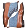 Enzo Bonafe button boots denim