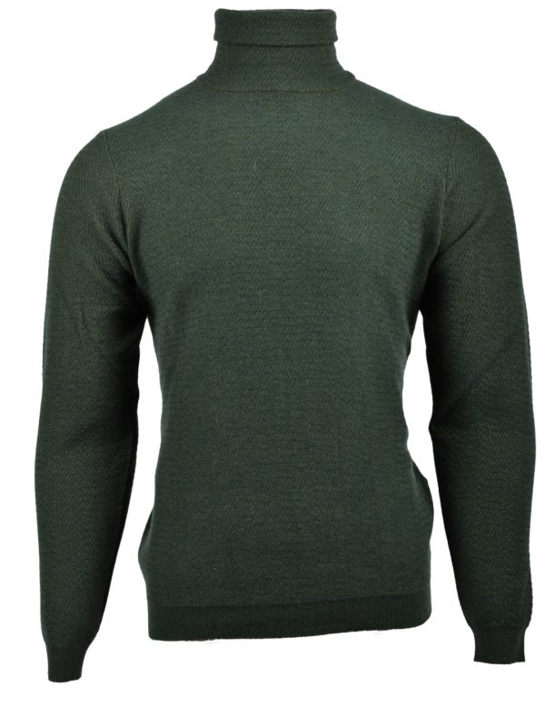 Stile Latino cashmere turtleneck sweater green