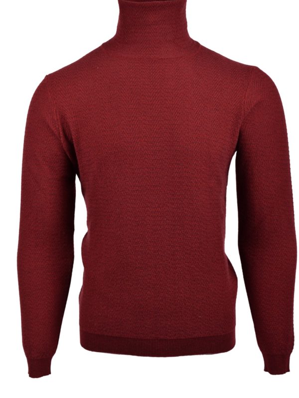 Stile Latino cashmere turtleneck sweater red