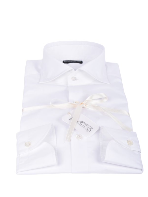 Anna Barone handmade shirt white 200/2 cotton
