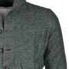 Fralbo Napoli wool linen silk jacket green