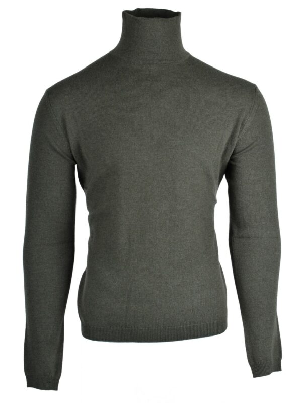 Stile Latino cashmere turtleneck sweater green