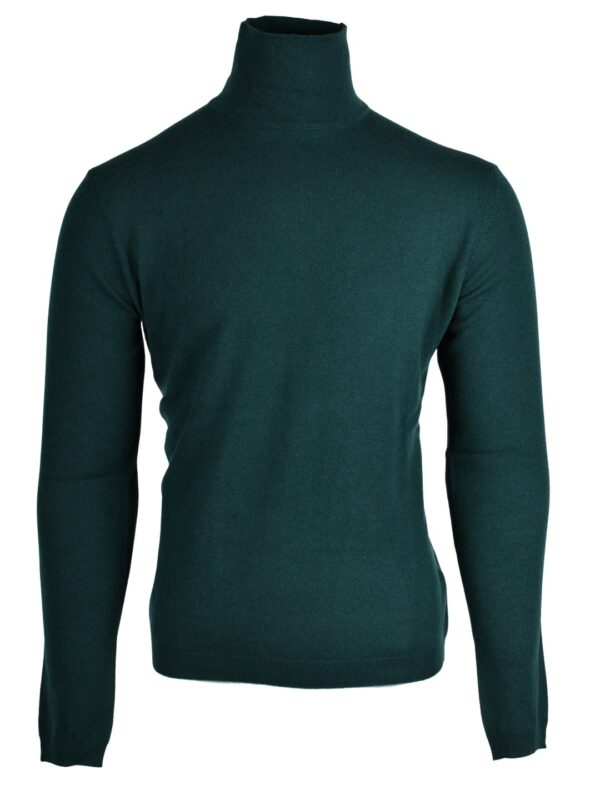 Stile Latino cashmere turtleneck sweater green