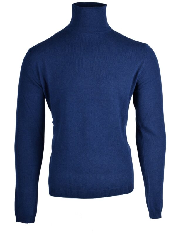 Stile Latino cashmere turtleneck sweater blue