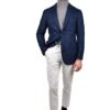 Stile Latino wool silk blue blazer