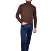 Stile Latino cashmere turtleneck sweater brown