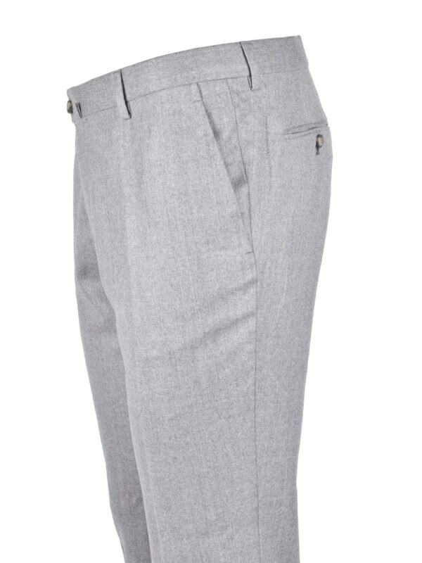 Stile Latino flannel trousers light gray