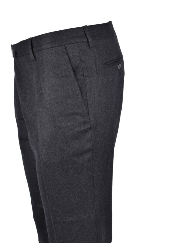 Stile Latino flannel trousers dark gray