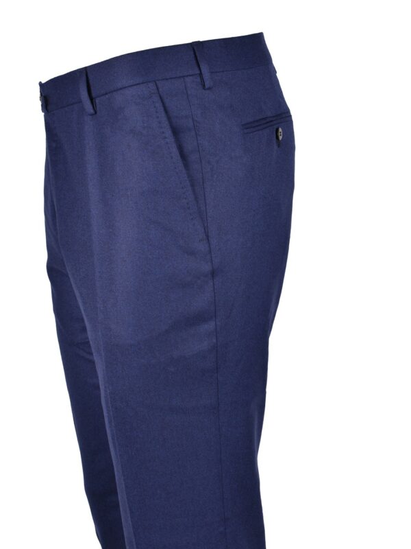 Stile Latino flannel trousers dark blue