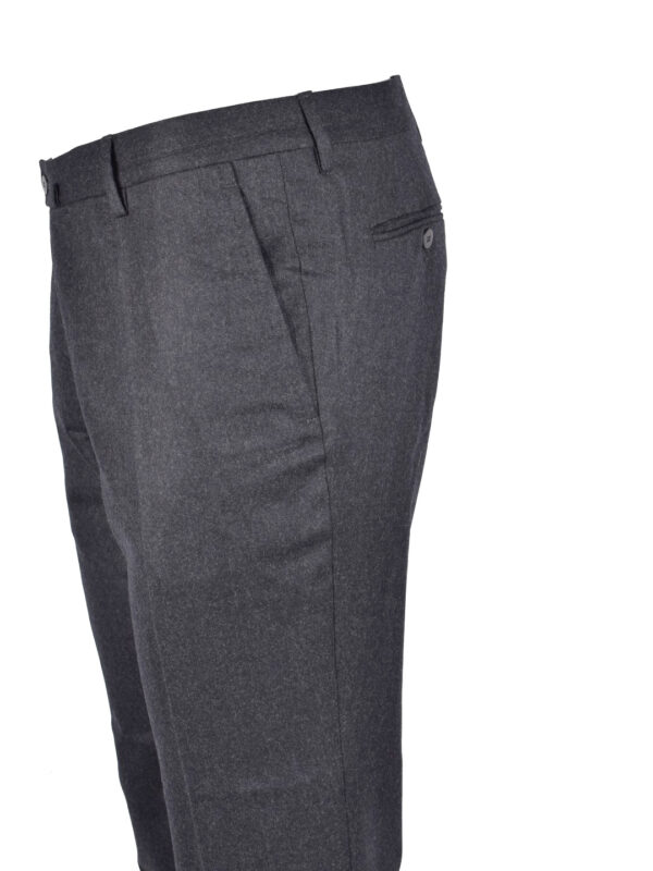 Stile Latino flannel trousers gray