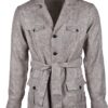 Fralbo Napoli wool sahariana jacket houndstooth