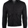 Fralbo Napoli wool cashmere bomber jacket black