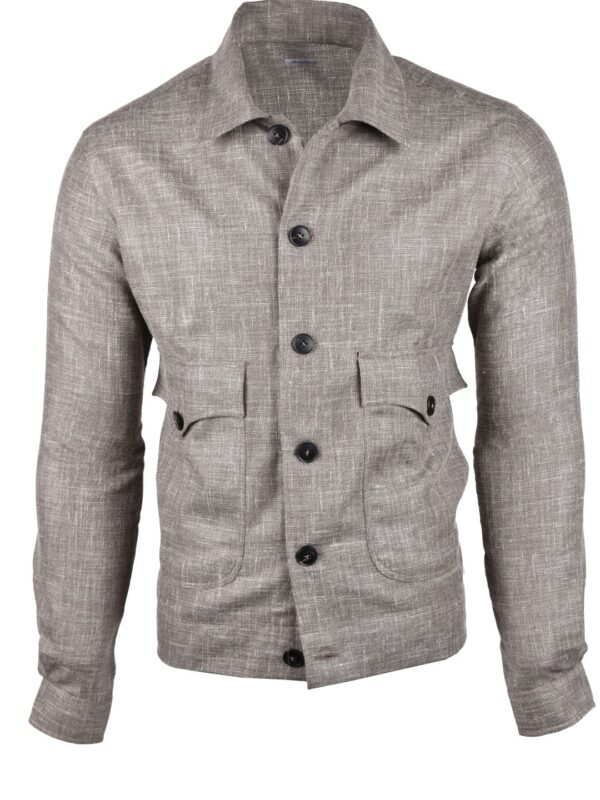 Fralbo Napoli wool silk linen bomber jacket