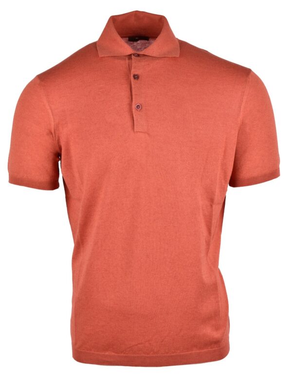 Stile Latino cotton cashmere polo t-shirt