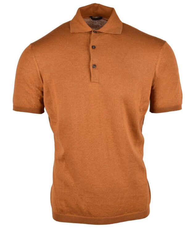 Stile Latino cotton cashmere polo t-shirt