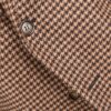 Stile Latino pure cashmere houndstooth blazer brown