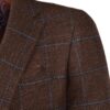 Stile Latino wool silk cashmere blazer brown