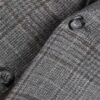 Stile Latino cashmere blazer gray check Ermenegildo Zegna fabric