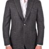 Stile Latino cashmere blazer houndstooth gray