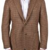 Stile Latino cashmere blazer brown houndstooth