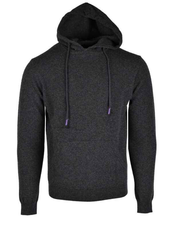 Stile Latino cashmere hoodie gray