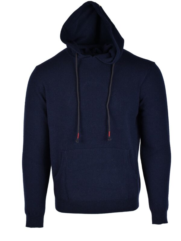 Stile Latino cashmere hoodie navy