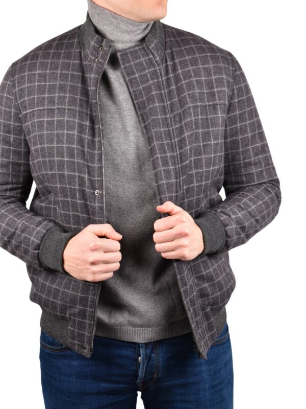 ISAIA NAPOLI wool cashmere bomber