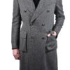 Stile Latino wool herringbone coat