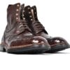 Silvano Lattanzi Alligator boots shearling lined