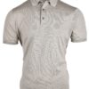 STILE LATINO CASHMERE SILK HEMP POLO T-SHIRT BEIGE