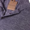 STILE LATINO CASHMERE SILK HEMP POLO T-SHIRT BLUE