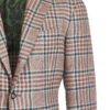 Stile Latino cashmere blazer check brown