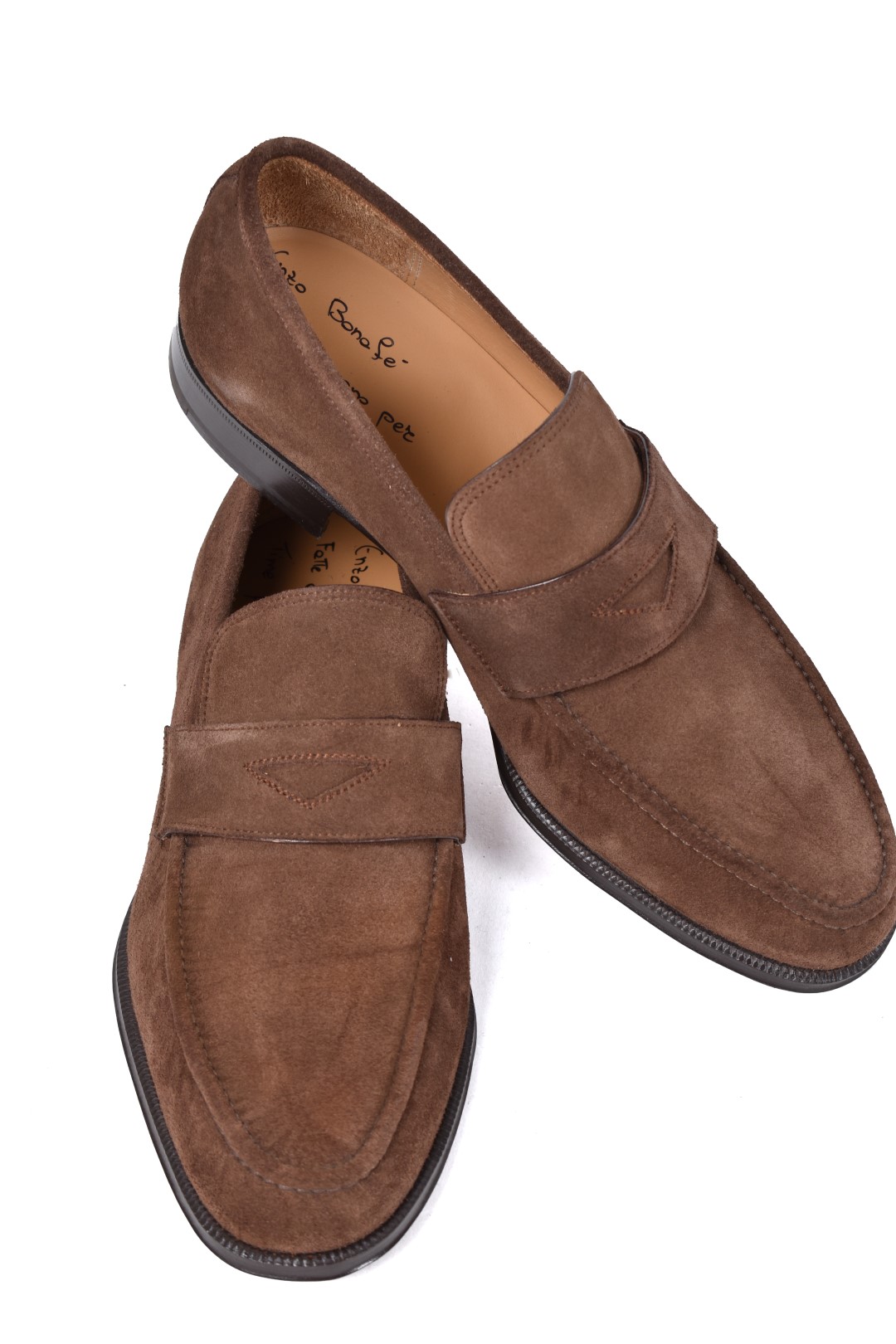 靴 ENZO BONAFE Peccary Bit Loafer D.BROWN 7 Enzo Bonafè Penny Loafer - Pre-owned - Leffot