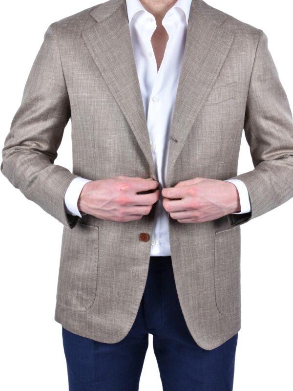 LUIGI MELLUSO wool silk linen blazer