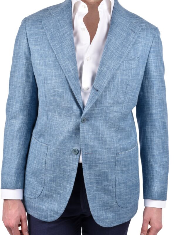 LUIGI MELLUSO silk cotton cashmere blazer