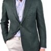 Stile Latino blazer linen wool silk green