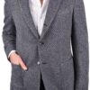 Stile Latino cashmere blazer blue gray