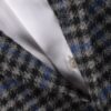 Stile Latino cashmere blazer gray blue check