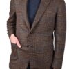 Stile Latino wool alpaca blazer check