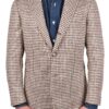 Stile Latino houndstooth blazer brown