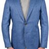 Stile Latino cashmere linen blazer handmade blue