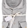 Fralbo Napoli pique Loro Piana light gray shirt