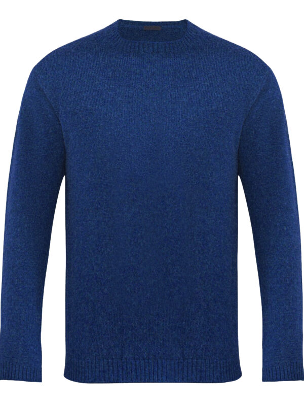 Stile Latino camel sweater navy blue