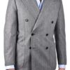 LUIGI MELLUSO FLANNEL WOOL SUIT double breasted