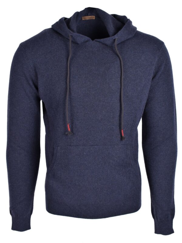 Stile Latino cashmere hoodie blue