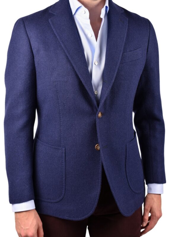 Stile Latino blazer lambswool blue