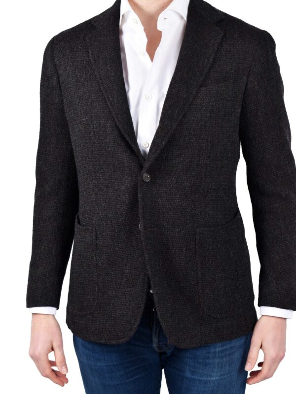 STILE LATINO alpaca wool blazer brown