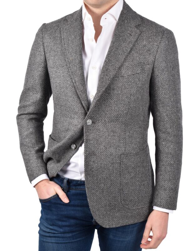 STILE LATINO wool blazer handmade gray