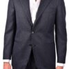 LUIGI MELLUSO wool suit blue striped